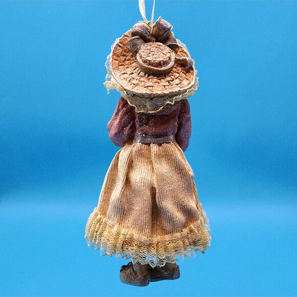 Louis Nichole 1999 Victorian Girl Ornament Kurt Adler Christmas Dangling Legs v2 - Picture 5 of 9